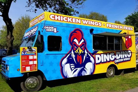 Chicken Wings Street Food, Wing Dings, Wings Food, Truck Wrap, Food Truck Design, Food Chicken, Chicken Wraps, Truck Design, Wing Recipes