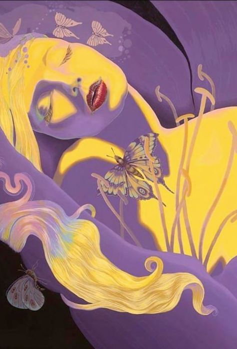 Yellow Purple Color Palette, Purple And Yellow Combination, Complimentary Colors Art, Yellow And Purple Aesthetic, Yellow Purple Aesthetic, Purple And Yellow Aesthetic, Violet Combination, Lavender Drawing, Color Theory Art