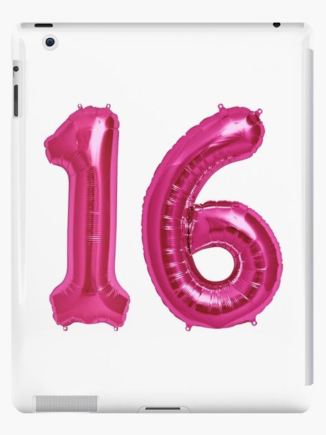 Hot Pink 16th Birthday Metallic Helium Balloons Numbers by Birthdates 16 Aesthetic Number, Helium Balloons Birthday, Balloon Numbers, Balloon Modelling, Model Painting, Up Balloons, Model Paint, Number Balloons, Helium Balloons