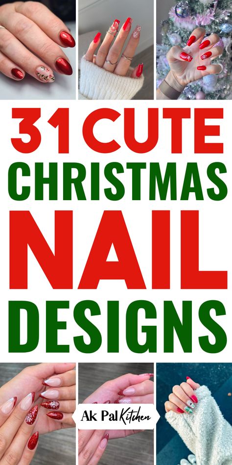 Get festive with these cute Christmas nail designs! From glitter Christmas nails to cozy Christmas sweater nails, this collection offers plenty of Holiday nails inspiration. Try out candy cane nails, Santa nail designs, or elegant Christmas French tip nails for a chic holiday look. Whether you’re into classic red and green Christmas nail colours or playful Christmas tree nail art, these Festive Christmas nail art designs will have you feeling merry and bright! Christmas Nail Designs Sparkle, Red And Pink Nails Christmas, Christmas Nails Inspiration Simple, Christmas Nail Designs Coffin Shape, Red And Green Candy Cane Nails, 2024 Christmas Nail Designs, Cute Simple Christmas Nails Winter, Christmas Nails Diy Easy, Red And Green Nails Acrylic