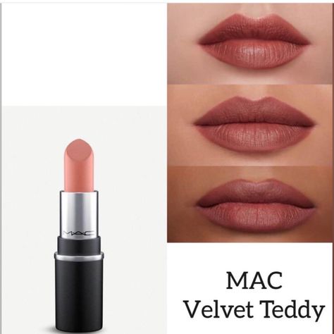 Mac Matte Lipstick In Velvet Teddy, New In Box, See Pictures Mac Velvet Teddy Lipstick, Mac Teddy, Brown Nude Lipstick, Mac Lipstick Velvet Teddy, Mac Lipstick Shades, Mac Velvet Teddy, Mac Cosmetics Lipstick, Mac Lips, Makeup Mac