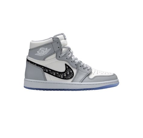 Dior x Jordan 1 Types Of Jordans, Air Dior Jordan, Dior X Jordan, Jordan 1 Dior, Jordans 1, Jordan 1, Top Sneakers, High Top Sneakers, High Tops