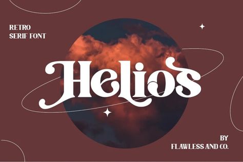 Helios Font - Download Free Font Retro Font Dafont, Alphabet Typography Design, Free Fonts Retro, Free Retro Fonts, Modern Retro Font, Gothic Graffiti, Retro Design Poster, Merry Christmas Font, Font Procreate