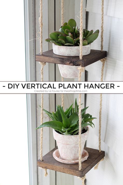 Plant Hanger Diy, Cocina Shabby Chic, Diy Decoracion, Hanger Diy, Areas Verdes, Diy Plant Hanger, Shabby Chic Diy, Shabby Chic Kitchen, Hanging Planter