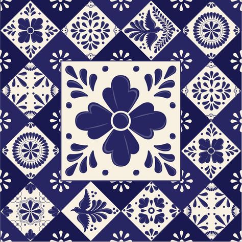 Azulejos de talavera mexicana | Premium Vector #Freepik #vector #patron #adorno #mexicano #piso Black Stone Tile, White Tile Texture, Stone Floor Texture, Sandstone Tile, Marble Pattern Texture, Talavera Design, Marble Pattern Design, Cleaning Ceramic Tiles, Stone Tile Flooring