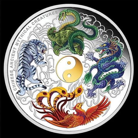 Jing Y Jang, Dragon And Tiger, Tato Naga, Yin Yang Art, Yin Yang Tattoos, Chinese Mythology, I Ching, Dragon Artwork, Mythical Creatures Art