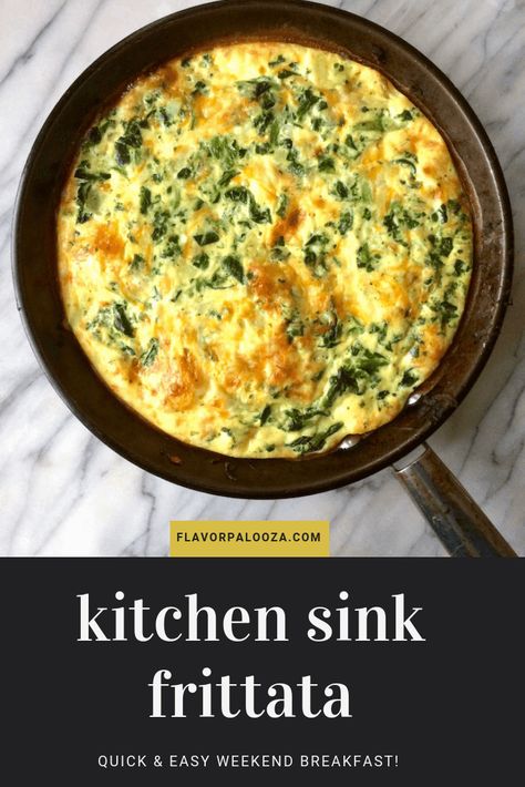 Basic Frittata Recipe, Frittata Recipes Baked, Vegetarian Frittata, Fritata Recipe, Frittata Recipes Breakfast, Easy Weekend Breakfast, Fritatta Recipe, Easy Frittata, Breakfast Frittata