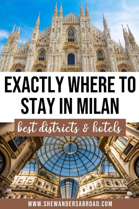 Wondering where to stay in Milan? Here are the 8 best areas to stay in Milan with pros & cons and hotel recommendations for each area! | Milan Italy travel tips | Milan Italy travel guide | Milan Italy aesthetic | Things to do in Milan Italy | Where to stay in Milan Italy | Best hotels in Milan Italy | Best neighborhoods to stay in Milan Italy | Best areas to stay in Milan Italy | Best Milan Italy hotels | Milan Italy accommodation guide | Best areas in Milan Italy for tourists Milan Italy Aesthetic, Best Hotels In Milan, Milan Vacation, Milan Italy Travel, Milan Travel, Milan Hotel, Italy Hotels, Things To Do In Italy, Italy Itinerary