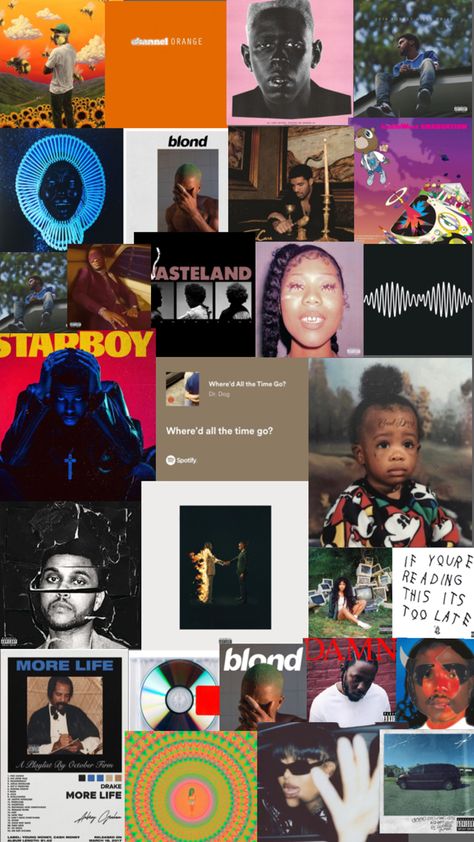 Music Album Covers Wallpaper Collage, Black Music Artists, Rap Album Covers, Iphone Wallpaper Music, Pretty Wallpaper Ipad, Hello Kitty Wallpaper Hd, Music Cover Photos, Album Cover Wallpaper Collage, Swag Pics