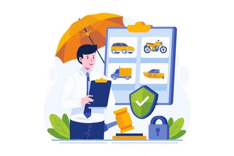 Vehicle Insurance Agent Illustration, Illustrations ft. insurance & vehicle - Envato Elements Insurance Illustration, Vehicle Insurance, Insurance Agent, Picture Illustration, Envato Elements, Travel Insurance, Car Insurance, Illustration Design, Insurance