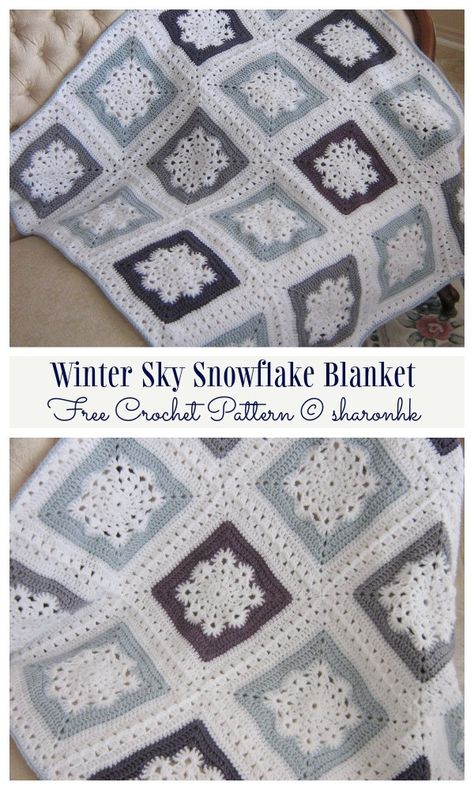 Crochet snowflake pattern