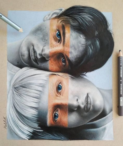 Easy Pencil Drawing, Desen Realist, Art Alevel, Prismacolor Art, Gcse Art Sketchbook, A Level Art Sketchbook, Colored Pencil Artwork, Images Esthétiques, Identity Art