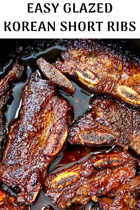 Short Ribs Recipe Easy, Short Rib Recipes Oven, Ribs Recipe Oven, Korean Ribs, Korean Short Ribs, Beef Short Rib Recipes, Recipes Meat, Korean Short, Short Ribs Recipe