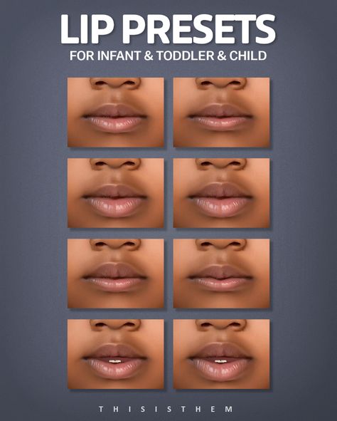 THISISTHEM — INFANT SKIN SET - Genetic & Presets Sims 4 Infant Lip Preset, Sims 4 Infant Teeth, Sims Cc Infant Skin, Sims 4 Cc Infant Lips, Toddler Skin Details Sims 4, Sims 4 Infant Body Preset, Sims 4 Cc Infant Face, Braces Cc Sims 4, Sims 4 Eye Presets Cc Patreon