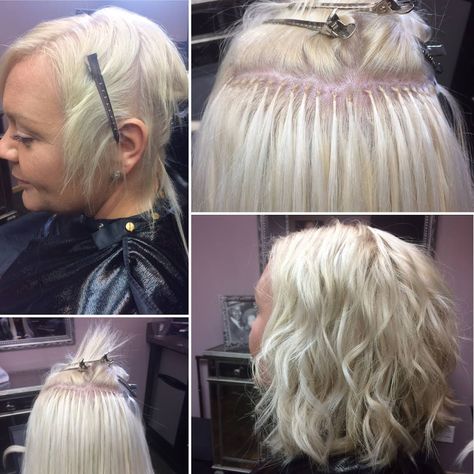 Cossu Hair Extension Studio LLC Extensions For Pixie Hair, Hair Styles Straight Hair, Straight Hair Ideas, Micro Hair Extensions, Hair Styles Straight, Glue In Hair Extensions, Micro Bead Hair Extensions, Hair Extensions Before And After, Hair Extensions For Short Hair