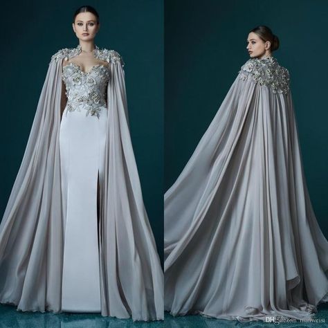 2023 Wedding Dress Trends, Baju Kahwin, Cape Wedding Dress, Wedding Classy, Classy Dresses, Fantasy Dresses, Summer Wedding Outfits, Fantasy Gowns, Dresses To Wear