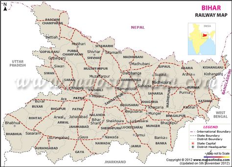 Bihar Railway Map Bihar Map, Gk Knowledge, India Map, Route Map, Hindu God, Ancient Art, Educational Resources, Nepal, Boundaries