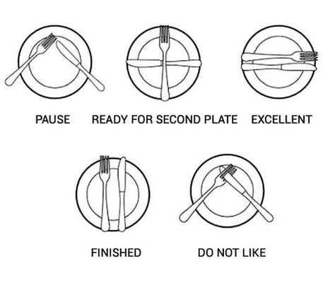 Plate Etiquette http://eastvalleywomensculinaryalliance.wordpress.com Dinning Etiquette, Table Etiquette, Dining Etiquette, Table Manners, Etiquette And Manners, 1000 Life Hacks, Kitchen Hacks, Public Relations, Manners