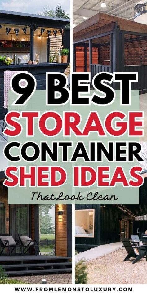 Container Shed Ideas, Storage Container Shed, Container Shed, Container Sheds, Shipping Container Sheds, Shipping Container Storage, Creating An Entryway, Metal Storage Containers, Shed Ideas