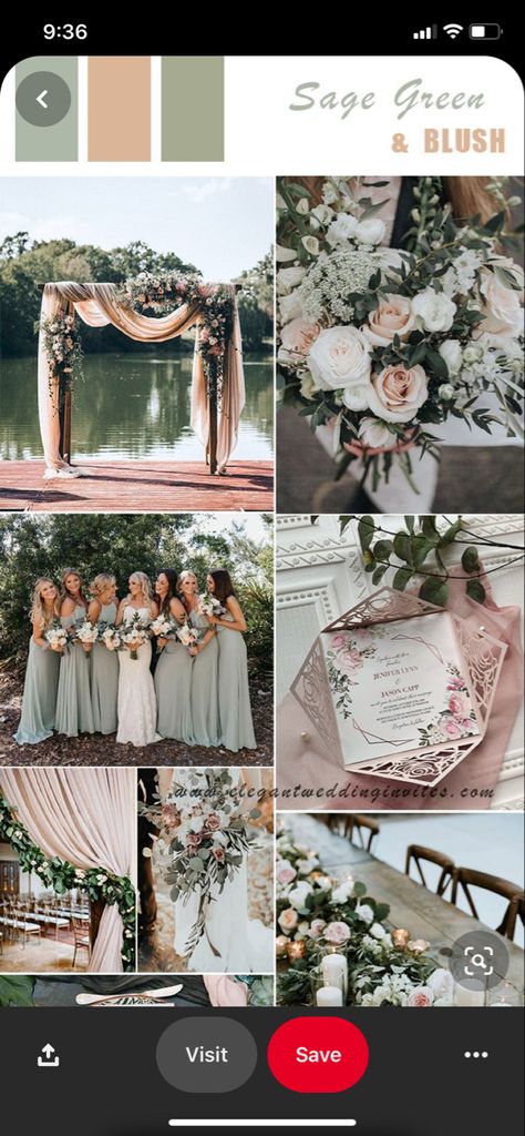 Sage Wedding Color Schemes, Sage Wedding Colors, Pink And White Weddings, Colorful Wedding Flowers, Sage Wedding, Rustic Fall Wedding, Fall Wedding Invitations, Wedding Prep, Sunflower Wedding