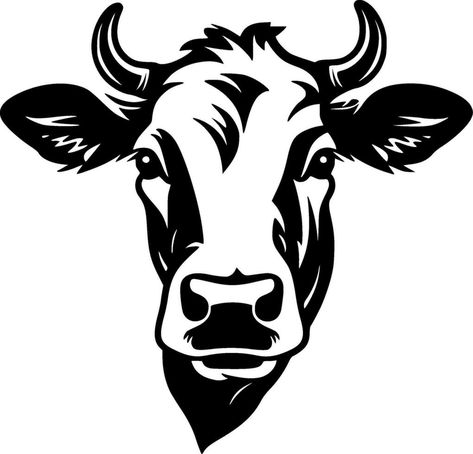 Cow - High Quality Vector Logo - Vector illustration ideal for T-shirt graphic Cow Icon, Cow Silhouette, Cow Graphic, Cow Logo, Cow Illustration, Cow Svg, Logo Illustration Design, The Cow, Logo Illustration