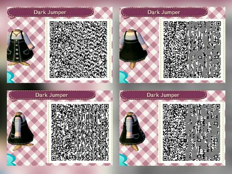 New Leaf Qr Codes Clothes, Acnl Qr Codes Clothes, Leaf Clothes, Acnl Outfits, Animal Crossing New Leaf Qr Codes, Acnl Clothes, Ac Codes, Acnl Qr Codes, Motif Acnl