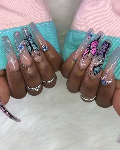 tadiorx 👹 J Nails, Nails Videos, Hot Cheetos, Halloween Acrylic Nails, Nail Goals, Long Acrylic Nail Designs, Jelly Nails, Glam Nails, Nail Beauty