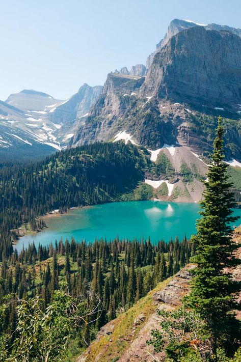 Grinnell Glacier Trail - A Must-Do Hike in Glacier National Park - Roads and Destinations Grinnell Glacier, Many Glacier, Hiking, Collage, Pins