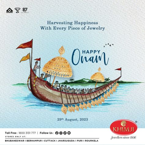 This Onam, experience the joy of Harvesting Happiness in every piece of jewelry at Khimji Jewellers! 🌼🌾 As we celebrate the bountiful festival of prosperity and togetherness, let's adorn ourselves with the finest jewelry that mirrors the beauty of the season. Explore our stunning collections and immerse yourself in the joy of Onam. #HarvestingHappiness #OnamCelebration #Onam2023 #KhimjiJewellers #KhimjiJewellers1936 #exquisitecollection #jewellry #GoldJewellery #DiamondJewellery Onam Jewelry, Onam Celebration, Happy Onam, Diamond Jewelry, Gold Jewelry, Fine Jewelry, Festival, Let It Be, Beauty