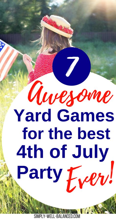 Looking for 4th of July party ideas? Once you have the food and decorations planned, all you need are some fun DIY 4th of July Party Games. Perfect for adults and for kids these patriotic party games will get you using your hands, water, flags and bean bags to have a blast. #4thofjuly #patriotic #memorialday #partygames 4th Of July Outdoor Games, Campground Activities, 4th Decorations, Boy Crafts, Memorial Day Bbq, July Activities, Holidays Decorations, Birthday Games For Adults, 4th Of July Games