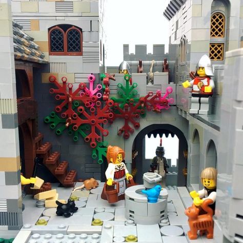 Cute Black Kitten, Brown Plates, Round Tiles, Lego Castle, Medieval Life, Black Kitten, Lego Moc, Medieval Castle, Day In The Life