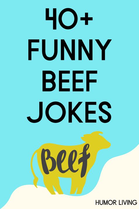 Beef refers to meat from cattle. It’s a versatile meat, as you can add it to many dishes. Read funny beef jokes for a laugh next time you have it. Eat Meat Quotes Funny, Beef Quotes Funny, Meat Quotes Funny, Funny Meat Sayings, Roast Beef Meme, Beef Quotes, Meat Puns, Meat Quotes, Bbq Jokes