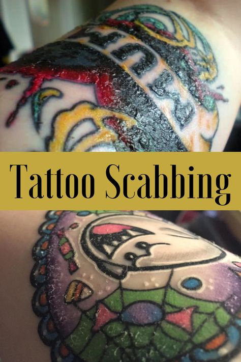 Why Do Tattoos Scab + Tips For Healing - TattooGlee Tattoo Scabbing, Tattoo Aftercare Tips, Delicate Mandala, Tattoo Peeling, Tattoo Healing Process, Infected Tattoo, Best Lotion, Healing Tattoo, Red Ink Tattoos