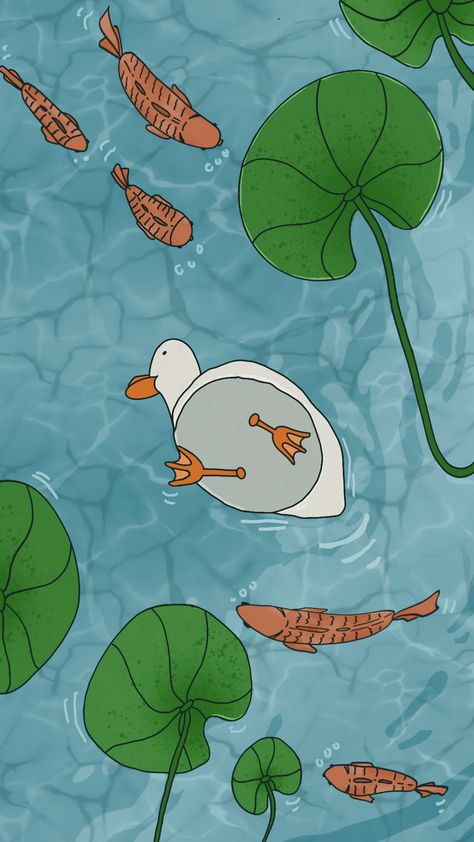 Swimming Duck Gif Duck Gif, Swimming Gif, Duck Art, Iphone Wallpaper Vintage, Wallpapers Vintage, Ducks, Phone Wallpaper, Iphone Wallpaper, Mosaic