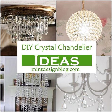 Diy Glass Bead Chandelier, Replacement Chandelier Crystals, Diy Pearl Chandelier, Diy Crystal Chandelier How To Make, Diy Crystal Light Fixture, Repurpose Chandelier Crystals, Chandelier Crystal Crafts Diy Projects, Home Made Chandelier Ideas, Diy Chandelier Ideas For Bedroom