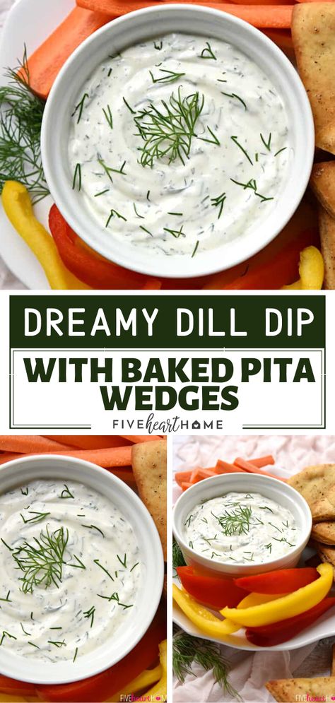 Different Dips, Greek Yogurt Sour Cream, Appetizer For A Crowd, Dill Dip Recipes, Best Dip, Dill Recipes, Greek Yogurt Dips, Dill Dip, Appetizers For A Crowd