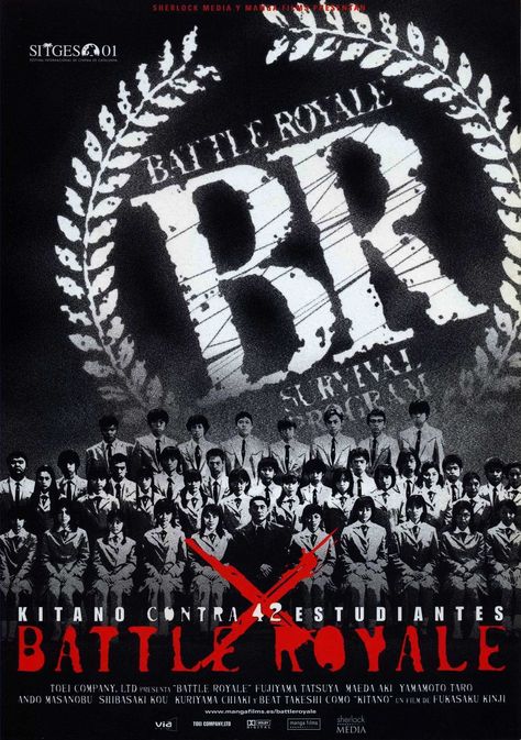 Battle Royale - Kinji Fukasaku (2000) Battle Royale 2000, Tam Film, Gods Will, Ninth Grade, Asian Film, Japanese Movies, Japanese Film, Ishikawa, All Movies