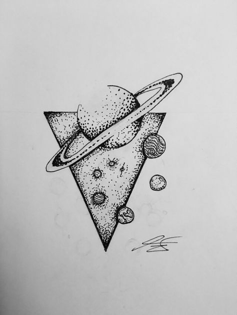 Triangle Space Tattoo, Dot Drawing Simple Easy, Geometric Space Tattoo Design, Stipling Ideas Easy, Stippling Art Ideas Easy, Geometric Space Tattoo, Small Space Tattoo, Cosmic Tattoo Ideas, Tattoo Puntillismo