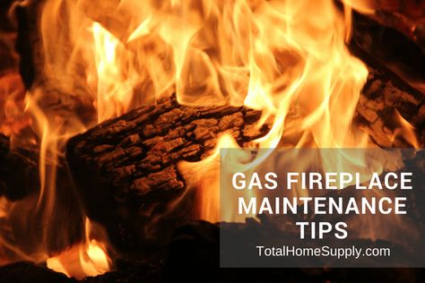 Gas Fireplace Maintenance Guide - How to Clean a Gas Fireplace & Gas Logs Gas Fire Logs, Fireplace Gas, Natural Gas Fireplace, Log Fireplace, Propane Fireplace, Clean Fireplace, Fireplace Update, Gas Fireplace Insert, Fireplace Logs