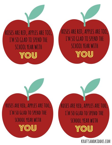 Teacher Treats, Teacher Appreciation Gifts Diy, Teacher Gift Tags, Apple Gifts, Diy Back To School, Free Printable Gift Tags, School Treats, Teacher Apple, School Teacher Gifts