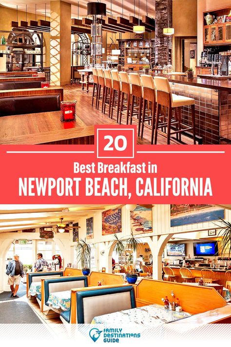 Newport Beach Restaurants, Beach Breakfast, Kid Friendly Restaurants, Breakfast Places, Breakfast Restaurants, Newport Beach California, The Best Breakfast, Cute Cafe, Family Destinations