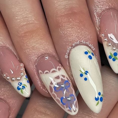 Lace Nails, Pretty Gel Nails, Really Cute Nails, Pearl Nails, Soft Nails, January 22, Manicure Y Pedicure, Dream Nails, Fire Nails