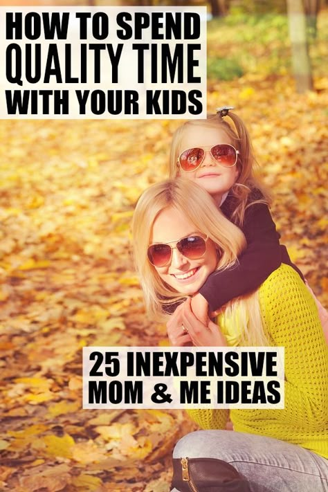 Have you ever caught yourself sitting on the couch after a long day wondering when you last spent good, quality time with your child? Yes? Well, you're not alone. Life can get crazy busy, but it's important to turn off distractions, live in the moment, and enjoy the time we have with those we love. Here are 25 simple and inexpensive mom and me ideas to help you connect and have fun with your kids every. single. day. Baby Sleep Problems, Pregnant Mom, First Time Moms, Mother And Daughter, Single Mom, Positive Parenting, Raising Kids, Parenting Advice, Parenting Tips