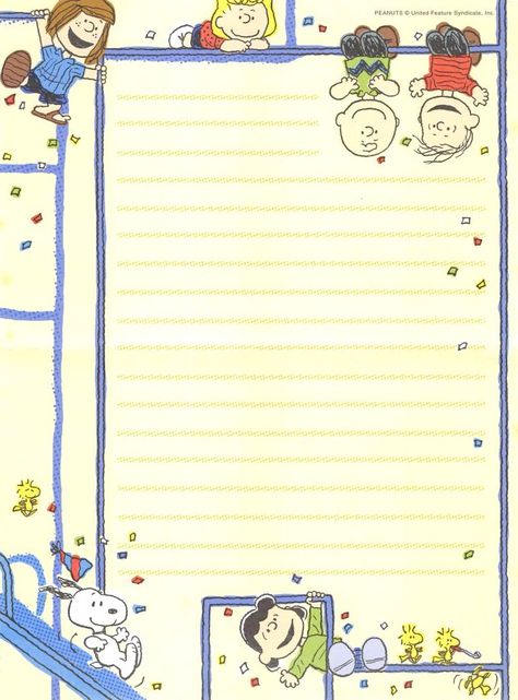 Snoopy Museum, Stationary Printable, Memo Pad Design, Writing Paper Printable Stationery, Free Printable Stationery, Note Writing Paper, Writing Paper Printable, Snoopy Images, Memo Paper