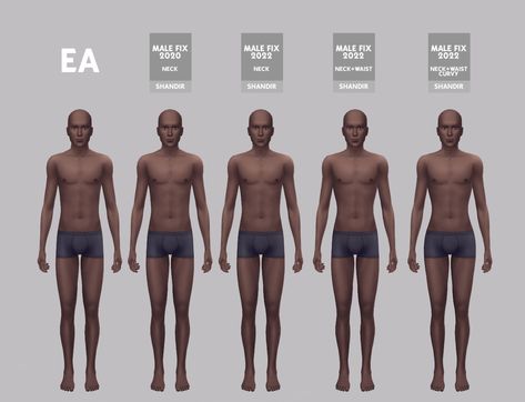 Male Neck Fix - The Sims 4 Create a Sim - CurseForge Cc Body Presets, Sims 4 Cc Body Presets, Body Presets, Male Neck, Male Body Shapes, Male Sims, Sims 4 Cheats, Sims 4 Body Mods, Sims 4 Cas