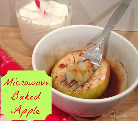 Microwaved Baked Apples Microwave Baked Apples, Easy After School Snacks, After School Snacks For Kids, Microwave Apples, Super Easy Dessert, Easy Baked Apples, Baked Apple Dessert, Baked Apple Recipes, School Snacks For Kids