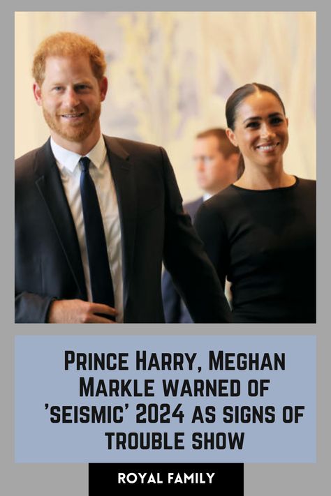 Are Prince Harry and Meghan Markle being cautioned about a 'seismic' 2024 amid signs of trouble? Harry And Meghan Today, Meghan Markle Latest News, Family Gossip, British Royal Family News, Meghan Markle Prince Harry, Prince Harry And Meghan Markle, Harry Meghan, Harry And Meghan Markle, Royal Family News