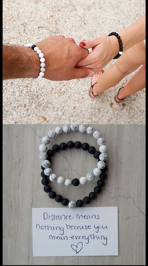 Long Distance Relationship Couples, Long Distance Relationship Bracelets, Gifts Boyfriend, Relationship Bracelets, Matching Couple Bracelets, Distance Bracelets, Distance Relationship Gifts, Boyfriend Personalized Gifts, Bracelets For Boyfriend