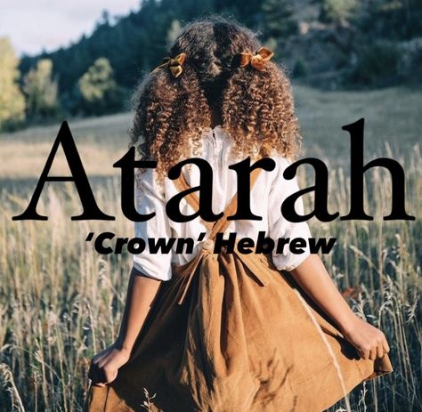 Biblical girl name Atarah. Atarah Name Meaning, Names That Mean Butterfly, Sarah Meaning, Hebrew Girl Names And Meanings, Hebrew Names And Meanings, Christian Names With Meaning, Crown Meaning, Jewish Names, Names With Beautiful Meanings