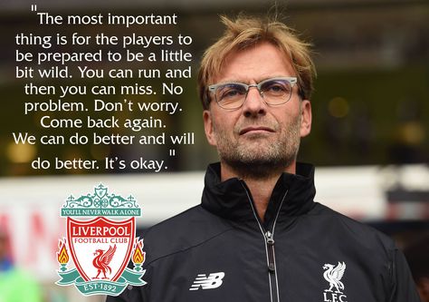 The Klopp's Speech - Epic quotes by the Manager! Liverpool Quotes, Small Great Room, Liverpool Klopp, England Football Players, Liverpool Anfield, Juergen Klopp, Nice Words, Liverpool Soccer, This Is Anfield